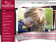 Tablet Screenshot of daybydaypetsupport.com